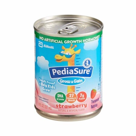 Pediasure Grow & Gain Pediatric Oral Supplement Strawberry Flavor 8 oz. Can Liquid Calories 67525
